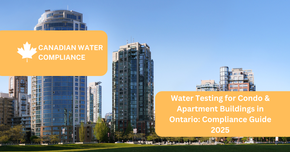 Water Testing for Condo & Apartment Buildings in Ontario: Compliance Guide 2025